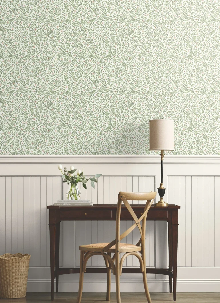 Rifle Paper Co. Elodie Petite Floral Peel and Stick Wallpaper - Cream — Ảnh 5
