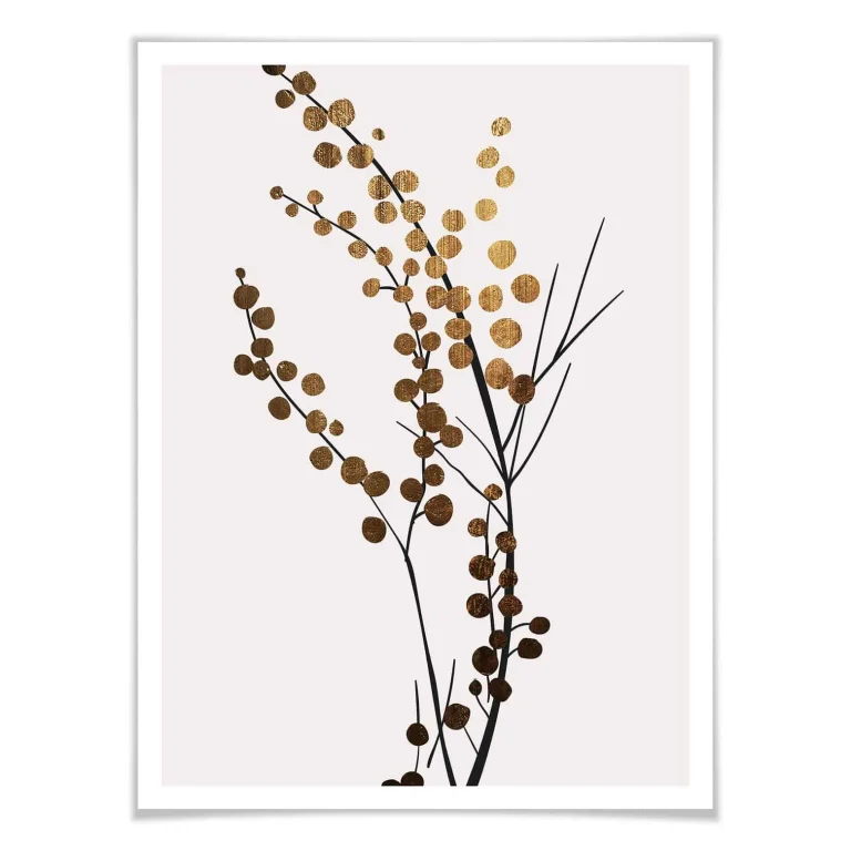 Kubistika - "Golden Branch" Poster - 40 x 30cm — Ảnh 3