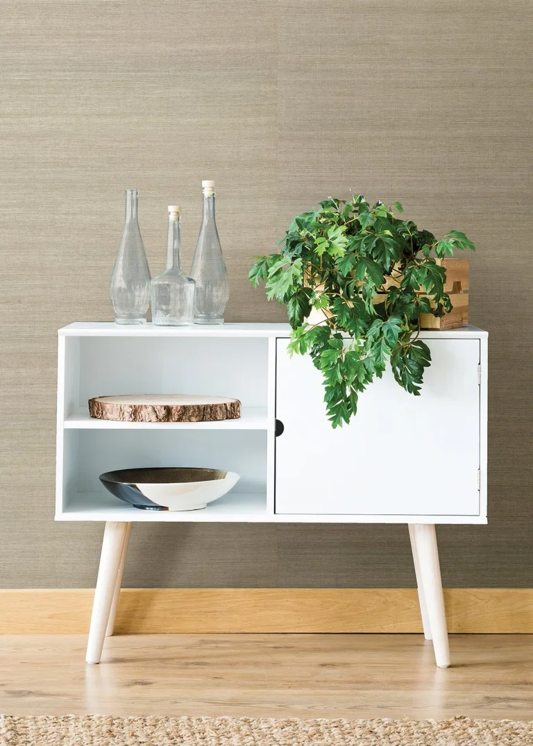 Galan Sisal Grasscloth Wallpaper - Silver — Ảnh 2
