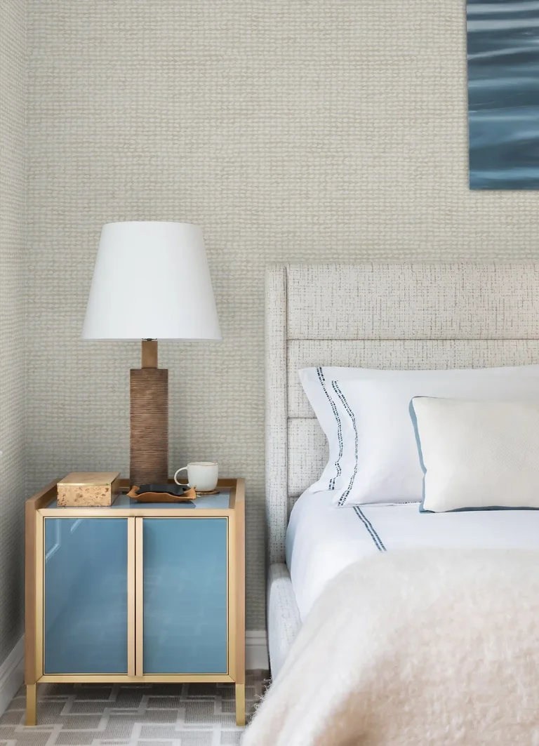Chesapeake Wellen Abstract Rope Wallpaper - Light Grey — Ảnh 3