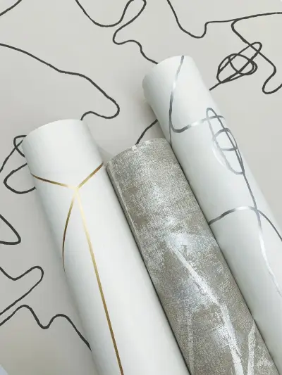Pablo Portraits Peel and Stick Wallpaper - Linen/Charcoal