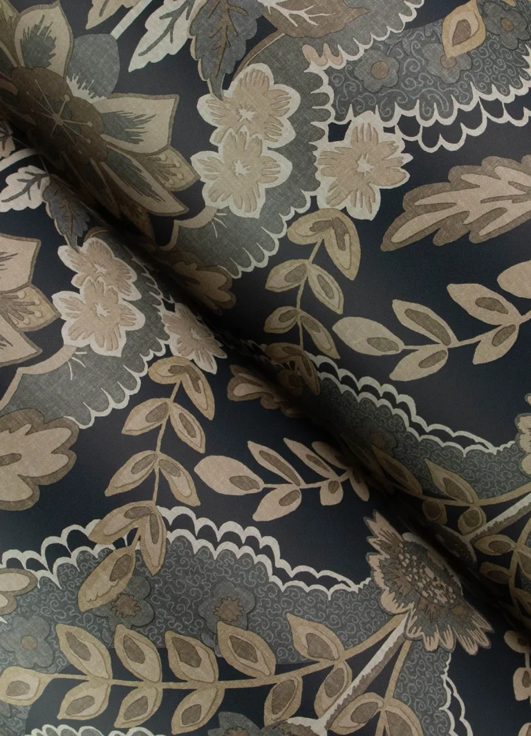 Chris Loves Julia Collins Damask Wallpaper - Charcoal — Ảnh 3