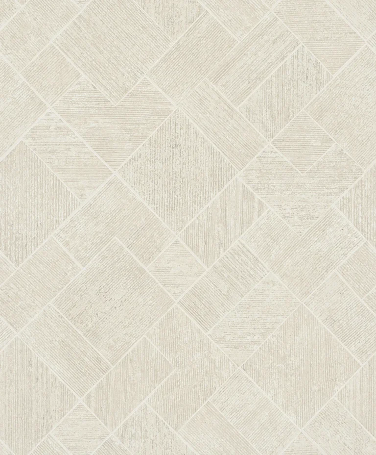 Marquetry Tile Wallpaper - Beige — Ảnh 4