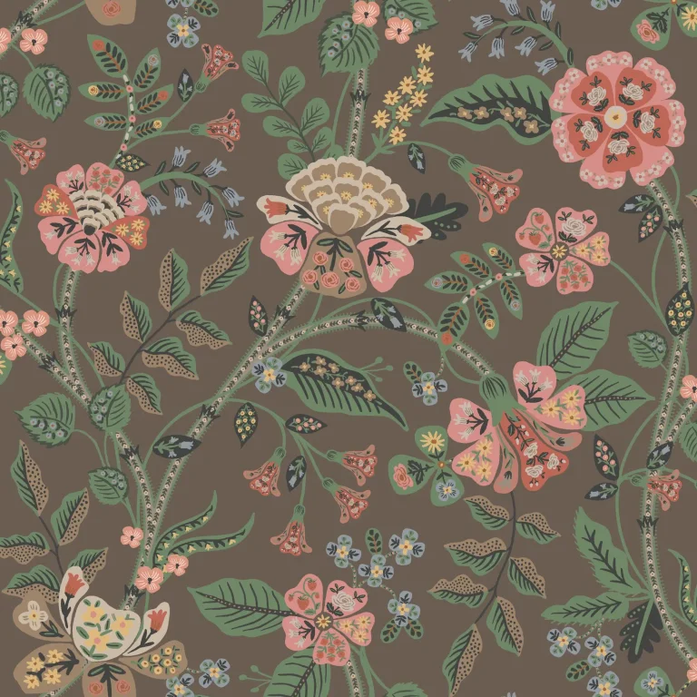 Rifle Paper Co. Gracie Wallpaper - Brown — Ảnh 2