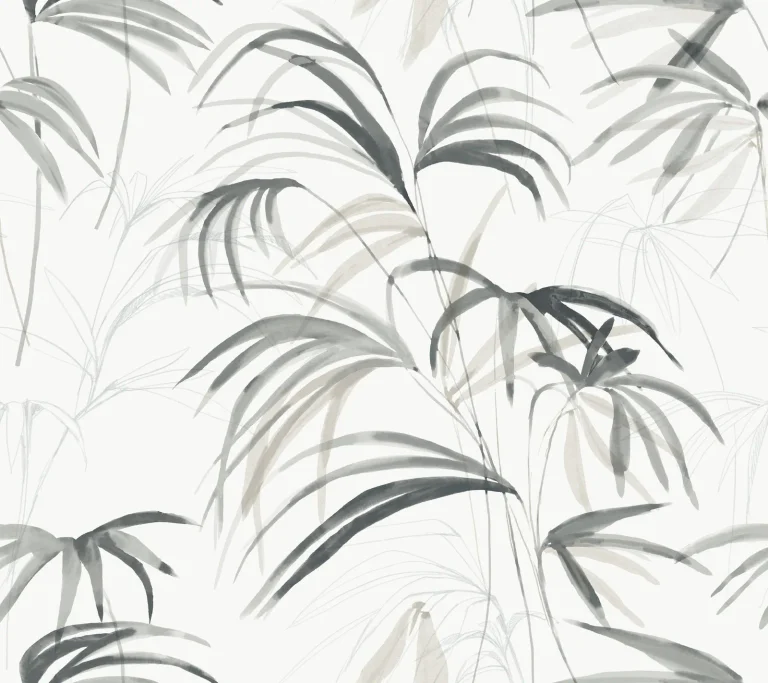 Candice Olson Inky Palms Wallpaper - Black — Ảnh 3