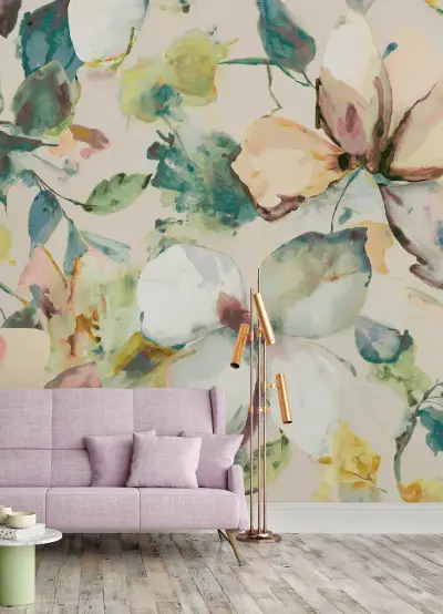 Florian Wall Mural - Teal