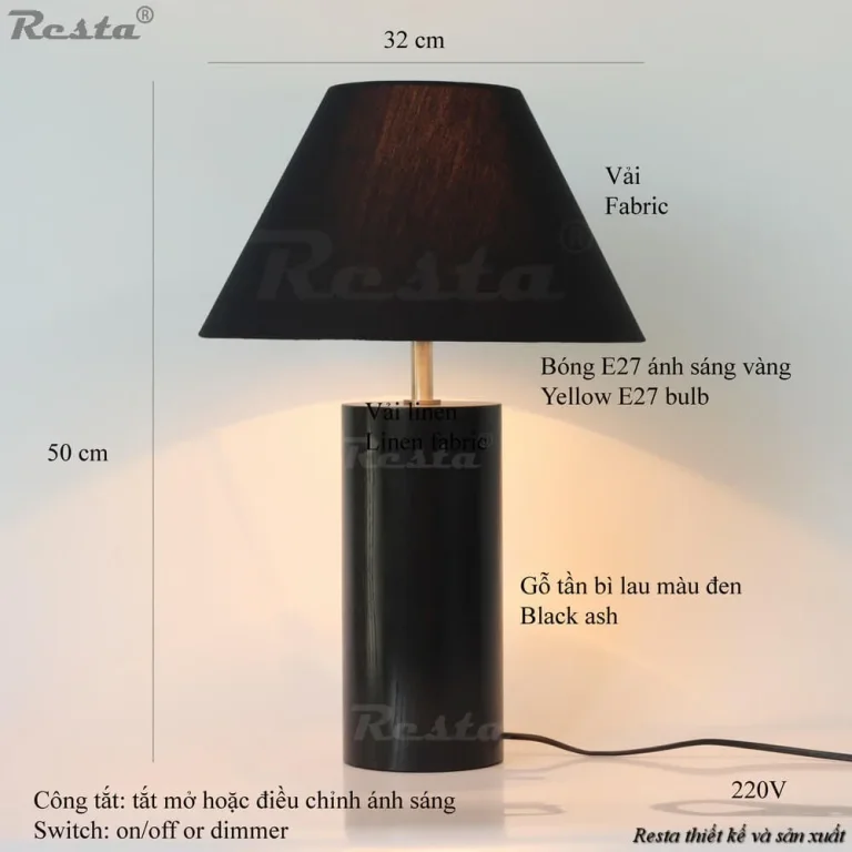 Đèn bàn Resta 28 - Màu đỏ — Ảnh 4