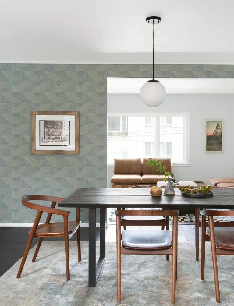 Presley Tessellation Wallpaper - Slate — Ảnh 3