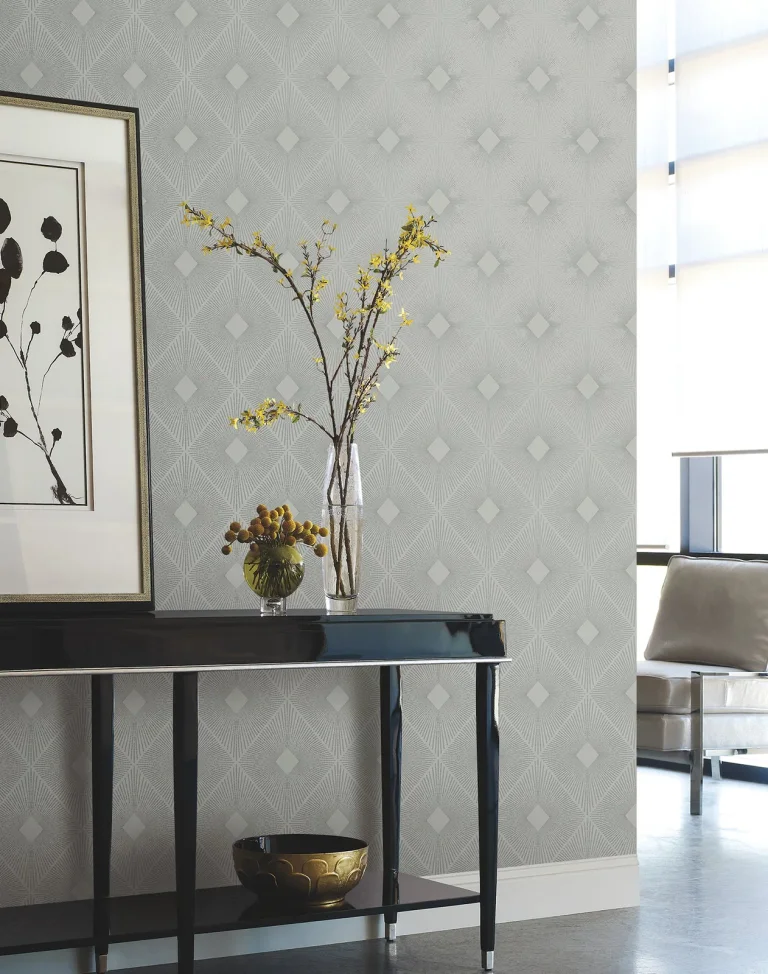 Harlowe Wallpaper - Light Grey/Silver — Ảnh 2