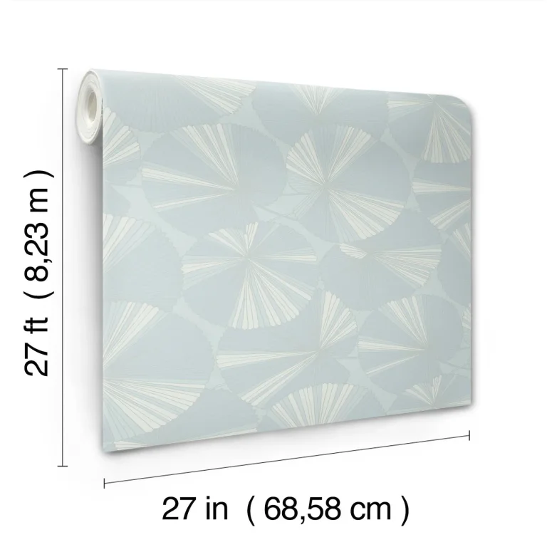 Candice Olson Layered Lily Pads Wallpaper - Spa — Image 2