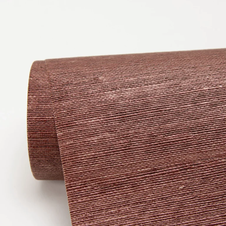 Aspero Faux Grasscloth Wallpaper - Red — Ảnh 3