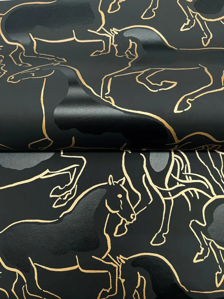 Ronald Redding Dressage Stallions Wallpaper - Gold — Ảnh 6