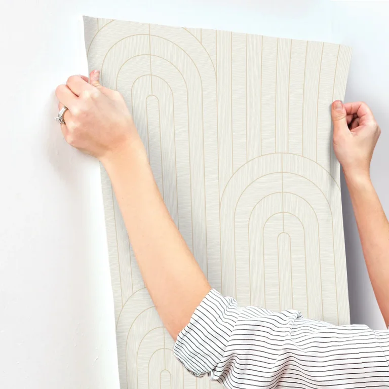 Declan Textured Arches Wallpaper - Ivory — Ảnh 5