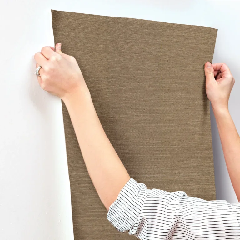 Chris Loves Julia Mycroft Grasscloth Wallpaper - Chestnut — Ảnh 3