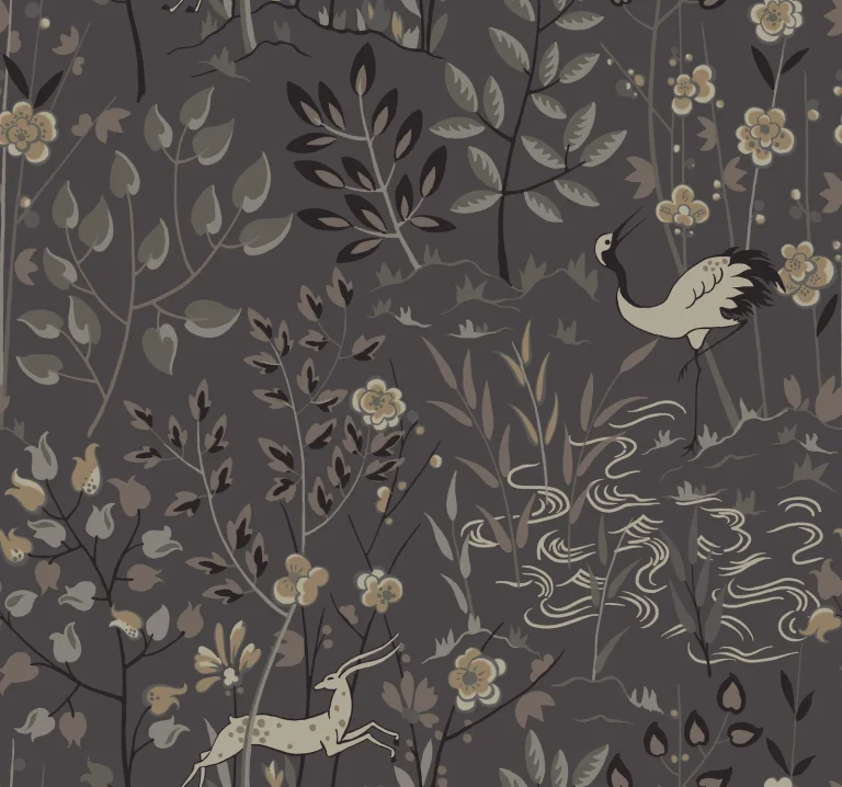 Ronald Redding Aspen Wallpaper - Charcoal — Ảnh 4