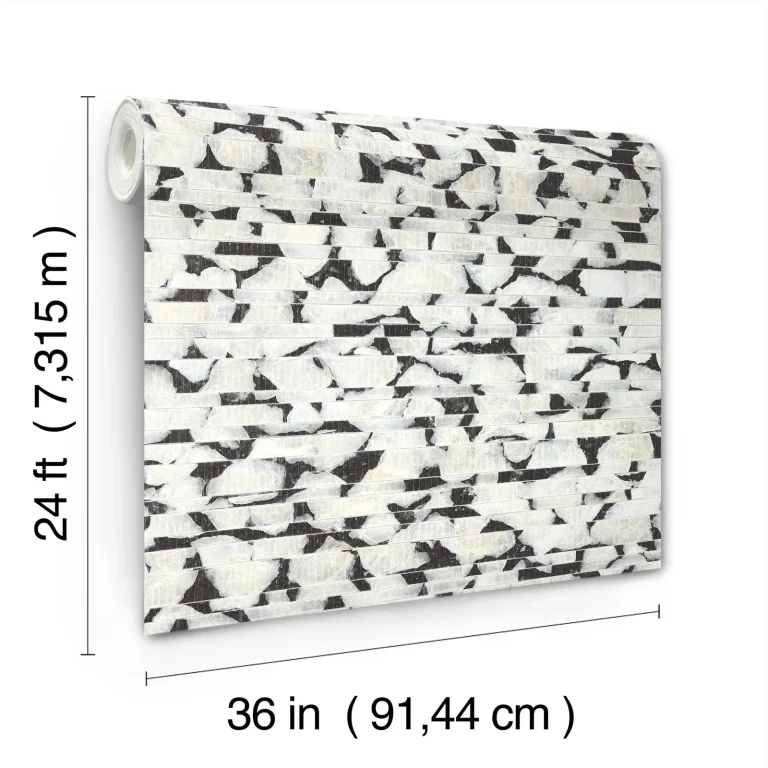 Capiz Offering Wallpaper - Black/White — Ảnh 3