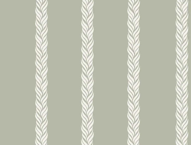 Ronald Redding Braided Stripe Wallpaper - Green — Image 4