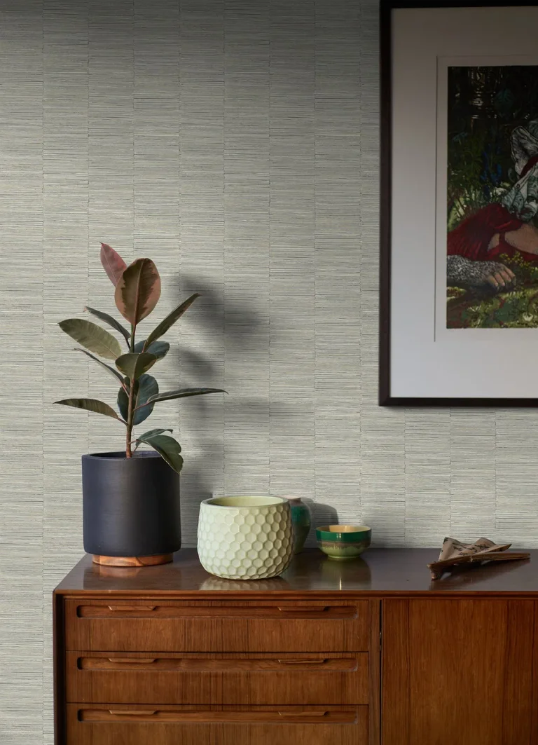 Jenga Striped Column Wallpaper - Grey — Ảnh 4