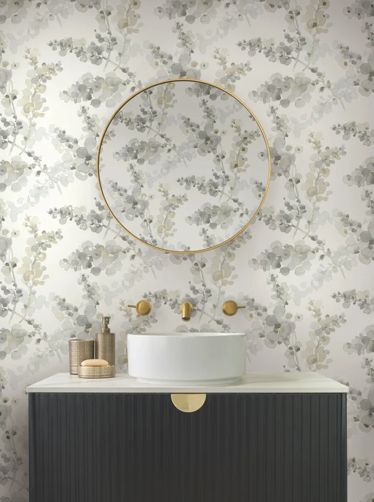 Candice Olson Blossom Fling Peel and Stick Wallpaper - Steel — Ảnh 5