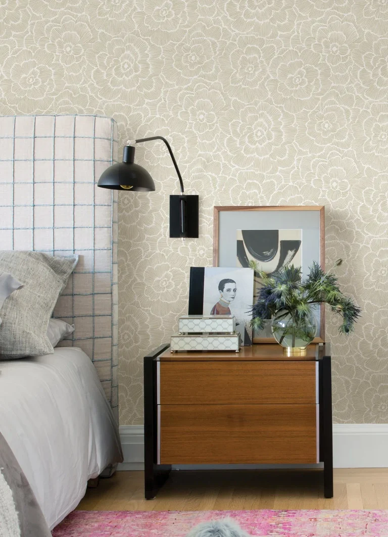 Periwinkle Textured Floral Wallpaper - Periwinkle — Ảnh 3