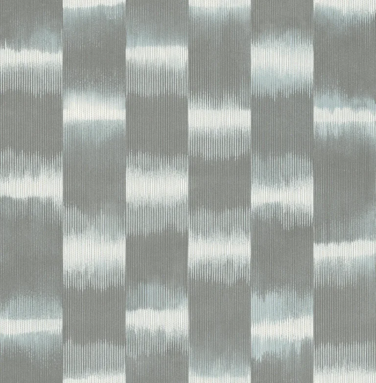 Baldwin Shibori Stripe Wallpaper - Slate — Ảnh 5