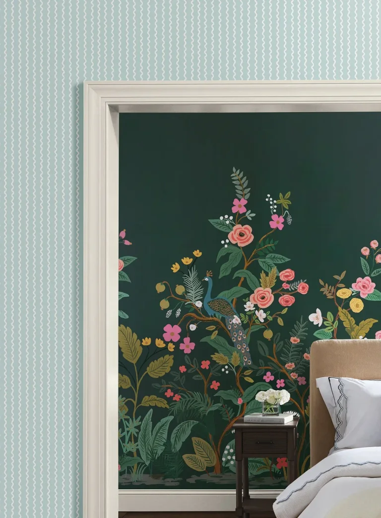 Rifle Paper Co. Rickrack Wallpaper - Light Blue — Ảnh 5