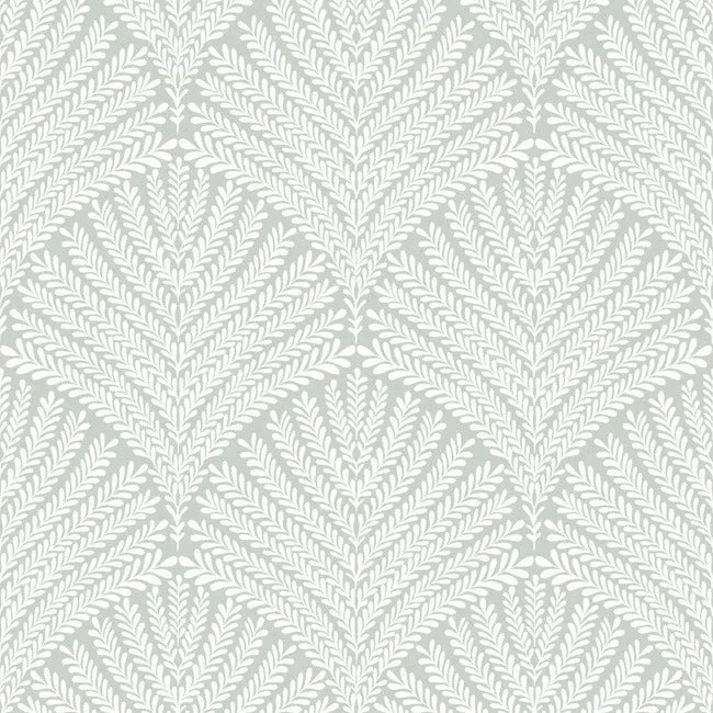 Beachcomber Wallpaper - Eucalyptus/White — Image 5