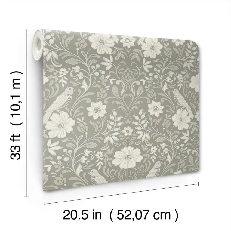 Magnolia Home Colette Wallpaper - Gray — Ảnh 4
