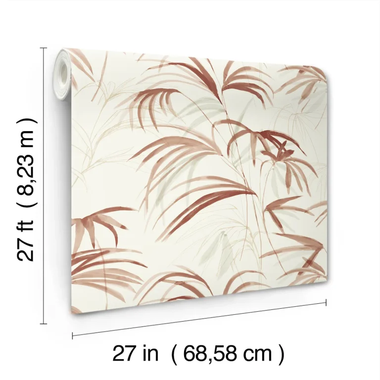 Candice Olson Inky Palms Wallpaper - Clay — Image 3