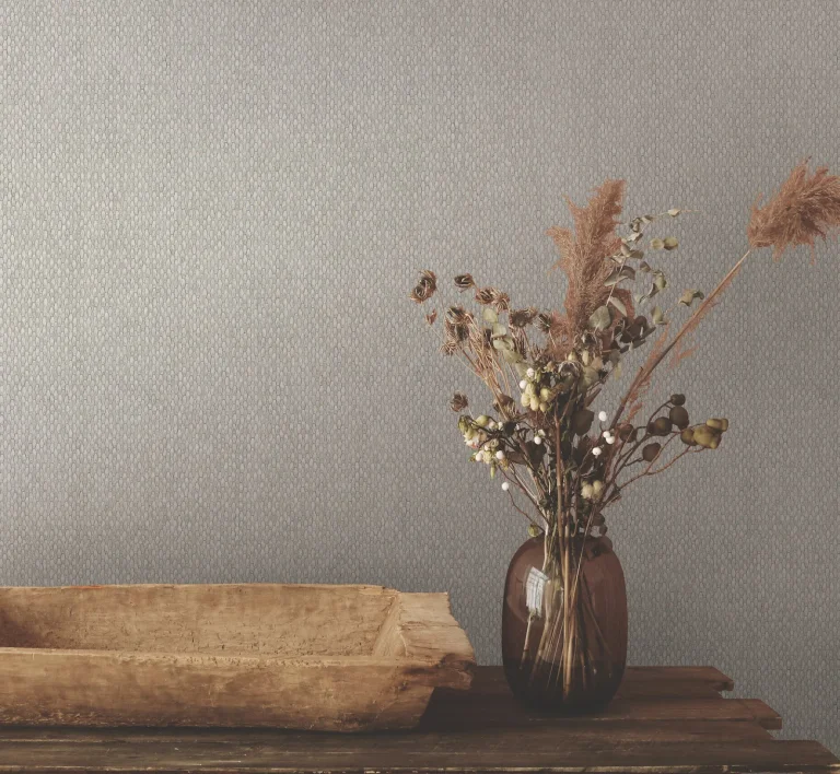 Stretched Hexagons Wallpaper - Light Grey — Image 3