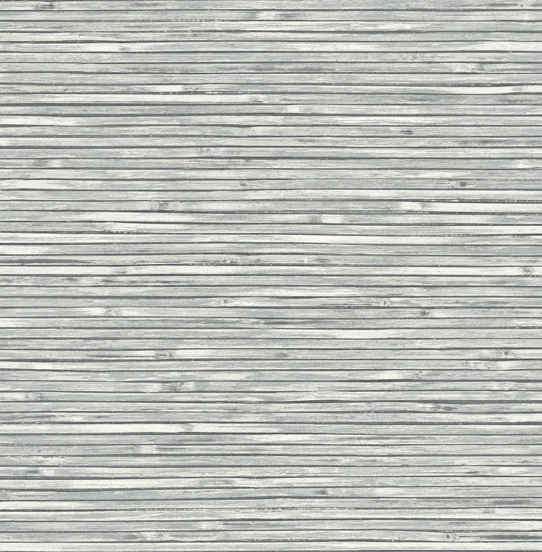 Bellport Wooden Slat Wallpaper - Dark Grey — Ảnh 3