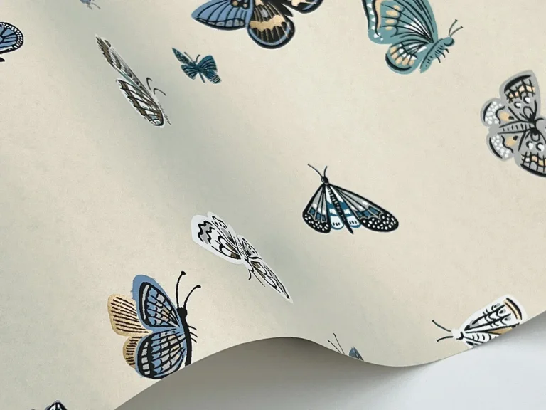 Rifle Paper Co. Butterfly House Wallpaper - Linen — Ảnh 4