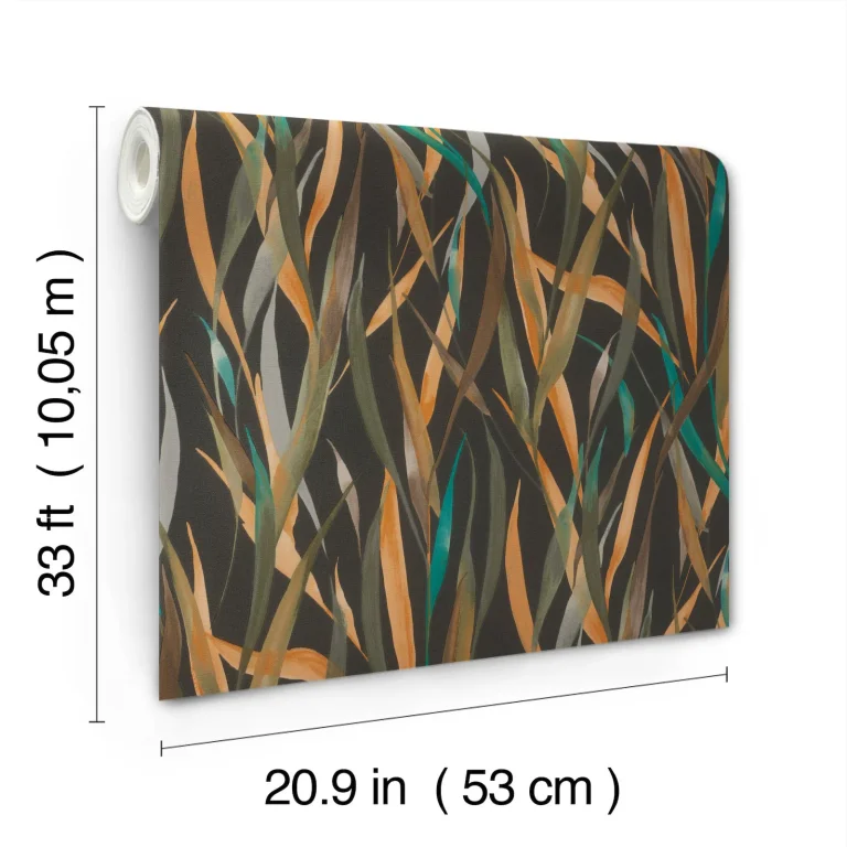 Willoughby Fronds Wallpaper - Black — Ảnh 2