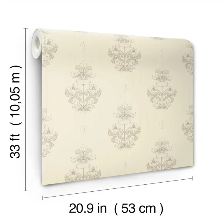 Gullvie Pansies Wallpaper - Cream — Ảnh 3