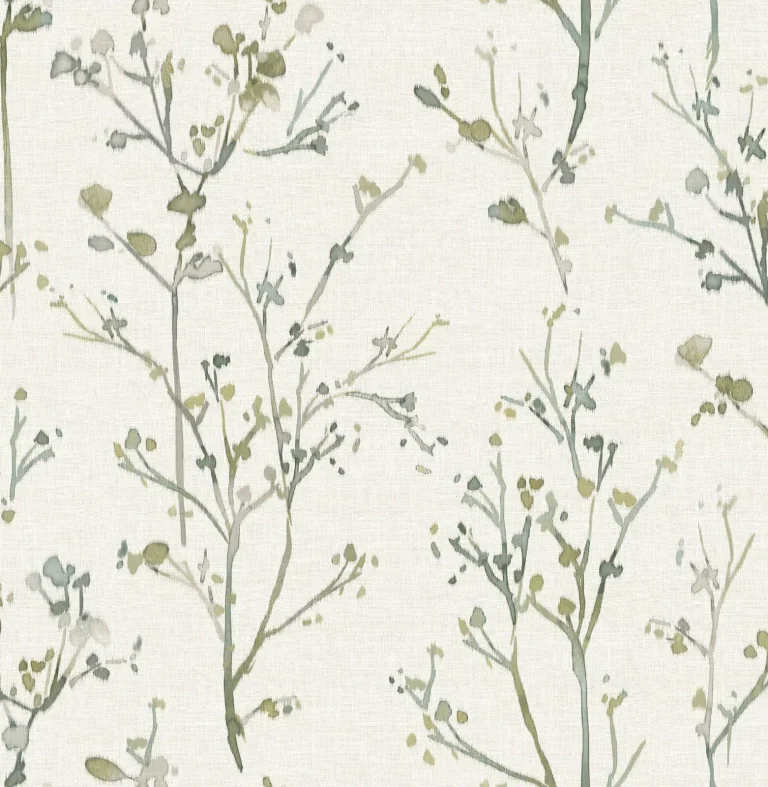 Silverling Budding Branches Wallpaper - Moss — Ảnh 5