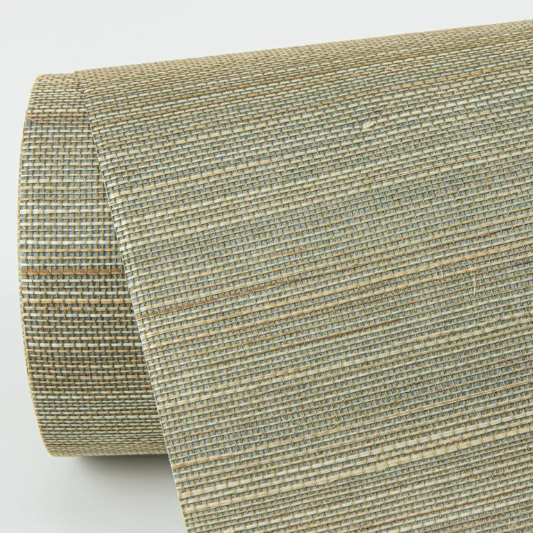 Hiromi Abaca Grasscloth Wallpaper - Pewter — Ảnh 4