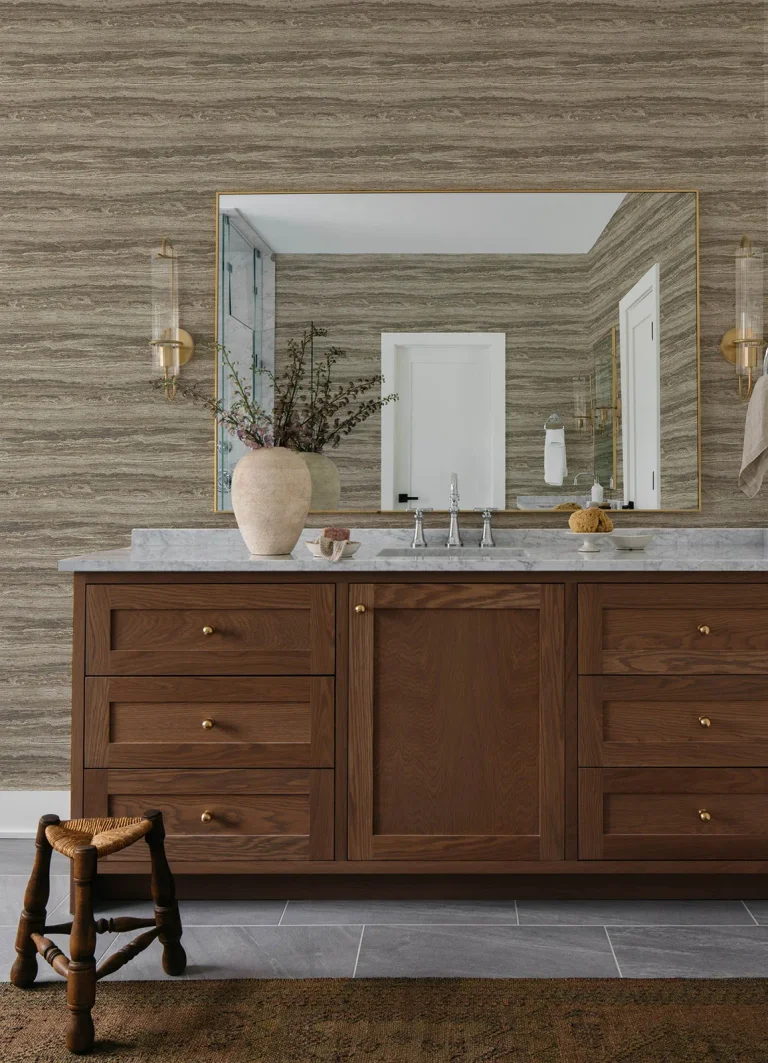 Chris Loves Julia Lyman Striated Wallpaper - Stone — Ảnh 5