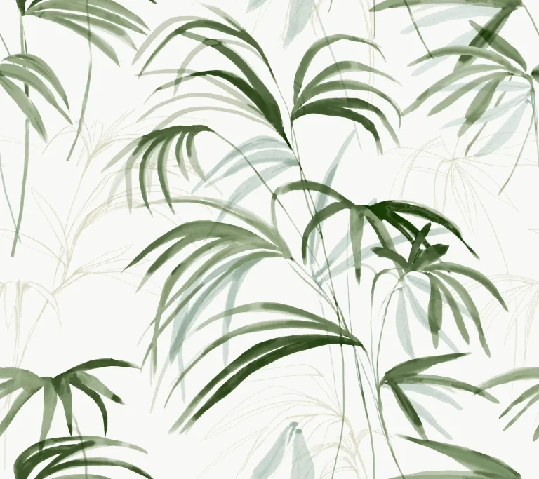 Candice Olson Inky Palms Peel and Stick Wallpaper - Green — Image 5