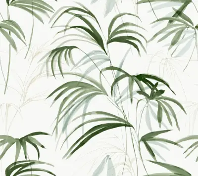 Candice Olson Inky Palms Peel and Stick — Green