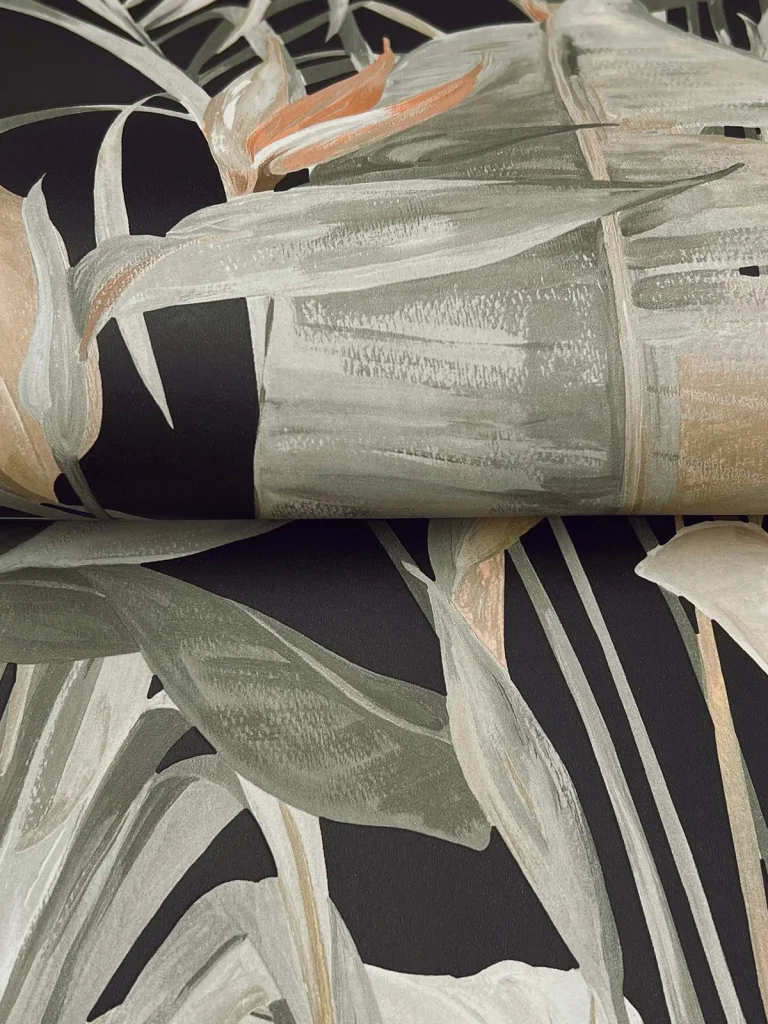 Candice Olson Tropical Cabana Wallpaper - Black — Ảnh 3