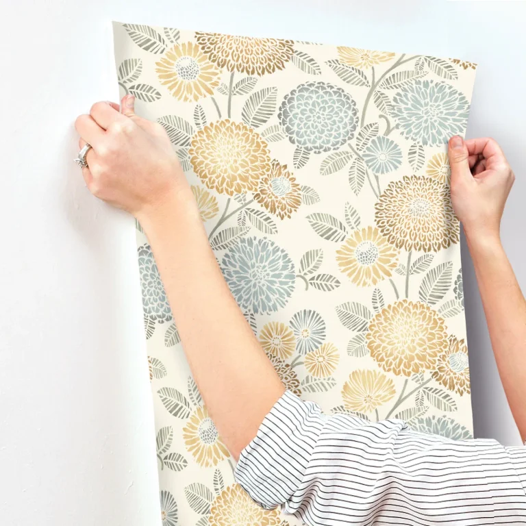 Chesapeake Zalipie Floral Trail Wallpaper - Apricot — Ảnh 2