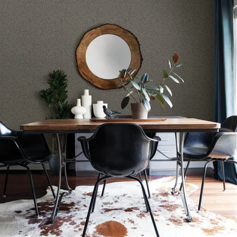 Lark Botanical Wallpaper - Taupe — Image 2