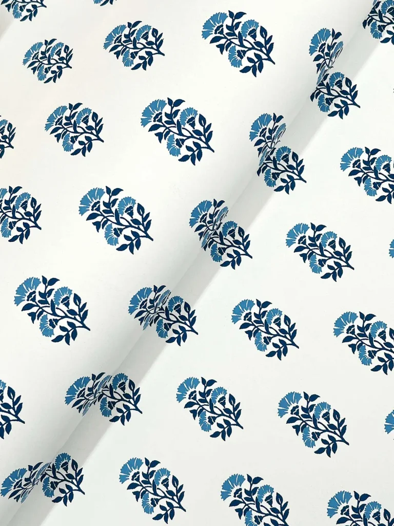 Sylvie Floral Wallpaper - Blue — Ảnh 3