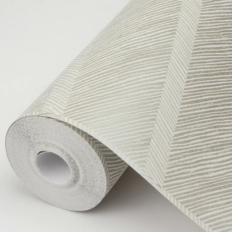 Aspen Chevron Wallpaper - Champagne — Image 3