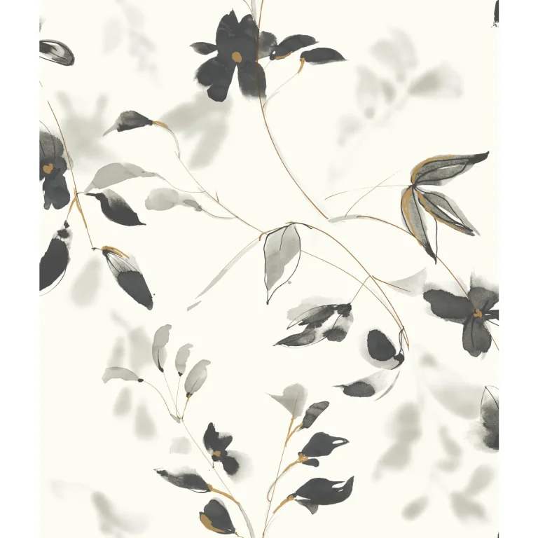 Linden Flower Wallpaper - Black — Ảnh 5