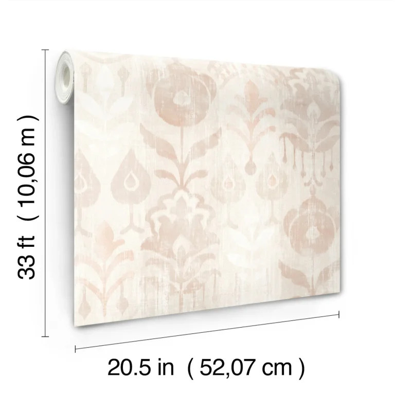 Pavord Floral Shibori Wallpaper - Pink — Ảnh 2