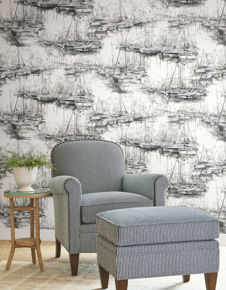 Ronald Redding Yacht Club Scenic Wallpaper - Charcoal — Ảnh 5