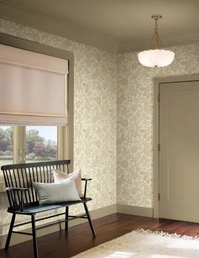 Rifle Paper Co. Gracie Garden Wallpaper - Gold & Linen