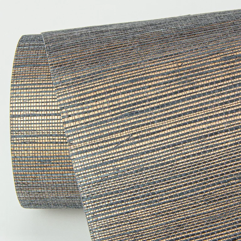 Caihon Sisal Grasscloth Wallpaper - Slate — Ảnh 2