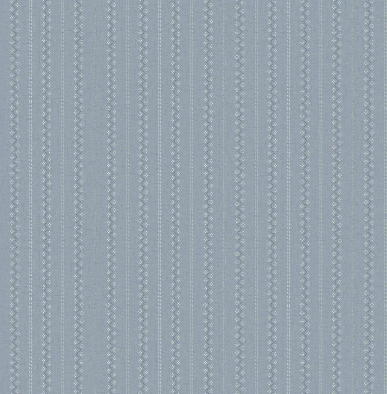 Chesapeake Curtis Embellished Stripe Wallpaper - Blue — Image 5
